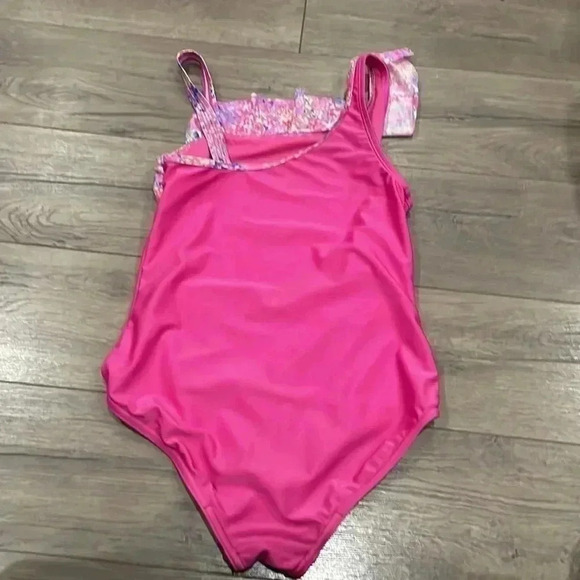❤️FREE ❤️NWOT [Y16]Speedo  Girls Pink One Piece Swim Suit - Picture 3 of 3